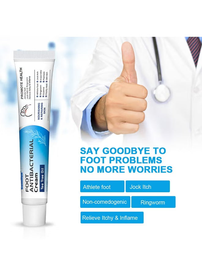 Foot Antibacterial Cream,Athlete's Foot Odor Foot Cream, Antifungal Cream,